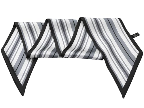 Women Stripes Contrast Color Skinny Long Scarves, Satin Silky Ribbon Hair Band Neckerchief Neck Scarf4