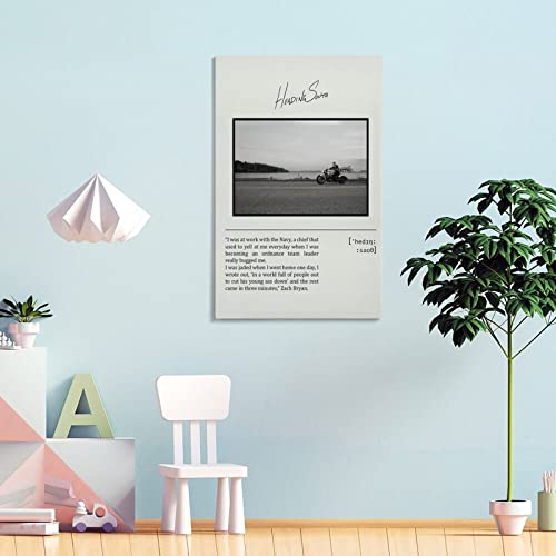 Zach Bryan poster Heading South toile 60x90cm anti reflets