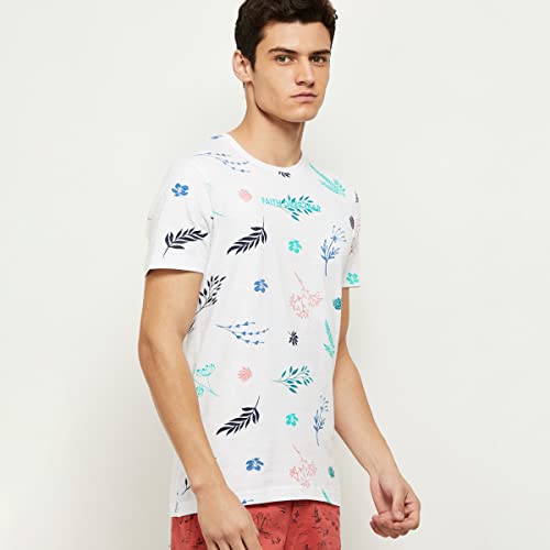 Image of Max Men's Solid Regular Fit Tshirt