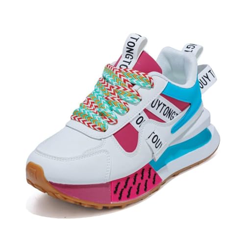Baskets femme mode à plateforme chaussure de marche respirante et légère