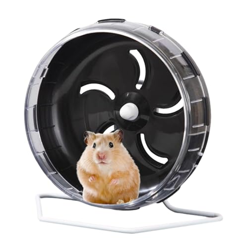 Tuxxjzm Rueda de ejercicio para hámster – Rueda de fitness para hámster con soporte ajustable – Actividad para mascotas pequeñas, jaula multifuncional, juguetes para correr, para dormitorio, sala de