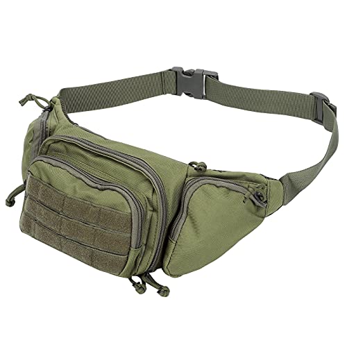 Sac de Rangement à la Taille, Sac à Dos Militaire étanche et Durable pour Les activités de Plein air(armée Verte)