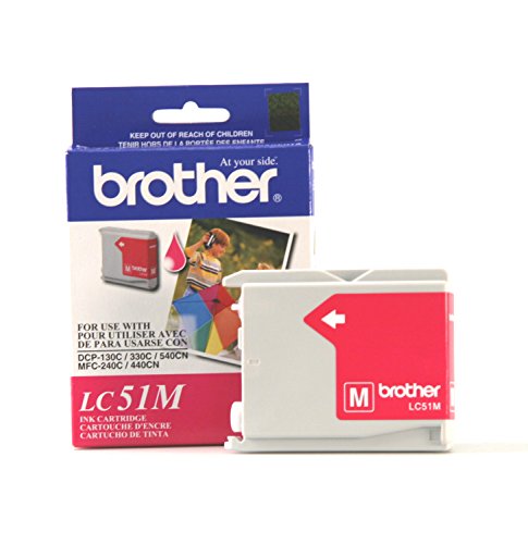 Brother Innobella LC51M Ink Cartridge, 400 Page Yield, Magenta, small - image 1
