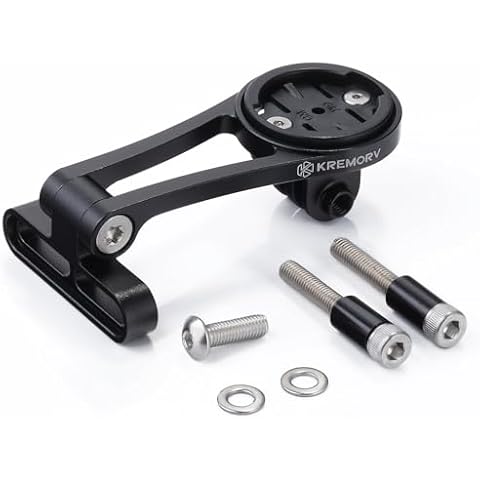 KREMORV Bike Mount Adjustable Out Front Extended Bicycle Computer Mount for Garmin Edge Cover