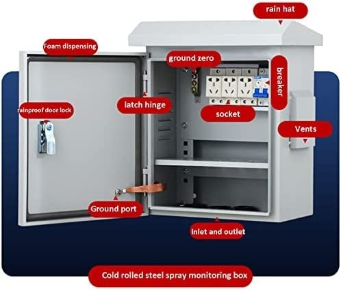 scatole elettriche da esterno Scatola Elettrica A Tenuta Stagna, Scatola Di Controllo For Scatola Di Recinzione For Apparecchiature Elettriche Esterne In Acciaio Inossidabile Con Coperchio Incernierat