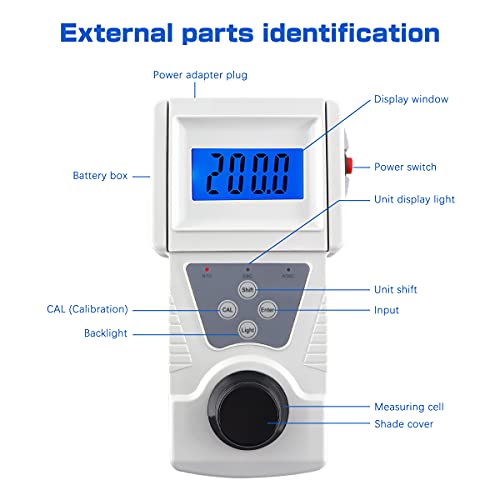 Brisunshine Lab Turbidity Meter, Handheld Portable Turbidimeter For Testing Turbidity Of Liquids, Measuring Range 0-200 Ntu, Iso 9000 Compliant #TOP1