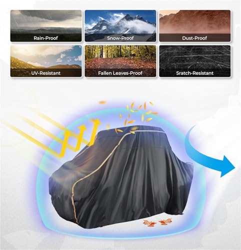 Housse UTV imperméable anti-UV avec bande réfléchissante de sécurité