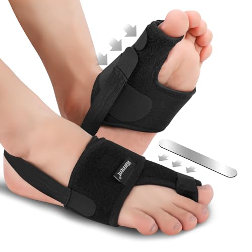 Bunion Corrector for Women Big Toe Straightener,Orthopedic Bunion Splint, Non-Surgical Hallux Valgus Correction, Hammer Toe Straightener, Comfortable & Breathable for Day/Night?M-Black?