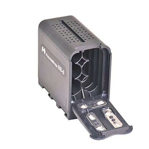 Bestshoot 6pcs AA Battery Case Pack Holder for LED Video Light Field Monitor