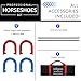 YDDS Horseshoes Outside Game Set-Portable Outdoor Horseshoe Set Includes 4 Professional Solid Steel Horseshoes with Solid Steel Stakes & Carrying Bag, Perfect for Backyard and Beach