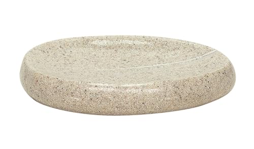 Kleine Wolke Textilgesellschaft 5080226853 Stones Porte-Savon Plastique Beige 8,7 x 2 x 12,8 cm