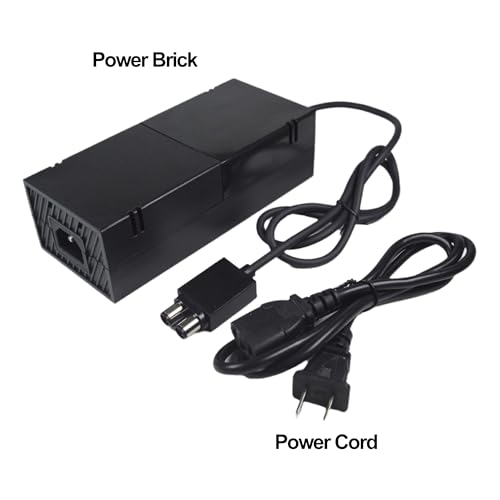 Power Supply & Power Cord Fits Xbox One Power Brick Adapter Compatible with Xbox One, AC 100-240V, by RQG, Low Noise, 12V at 10.83A, 5Vsb at 1A