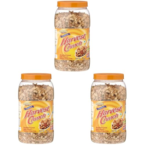Image of Express Foods Harvest Crunch Breakfast Cereal, 1kg (Pack of 3)