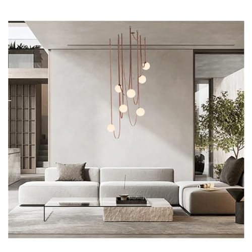 Rmjc WJ5630 Leather Led Pendant Lights Glass Lampshade Compatible cover