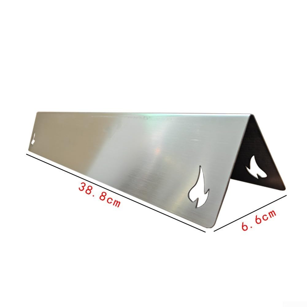 Barre in acciaio inox per aromatizzatori Weber per Spirit II e serie 300, confezione da 5 pezzi di ricambio per diffusore di calore, 38 cm