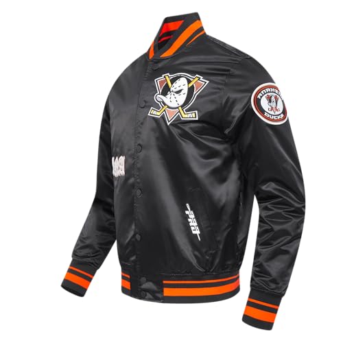 Image of Pro Standard Mens NHL Old English Satin Jacket