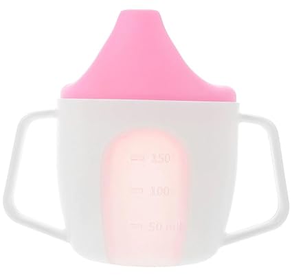 Adore Bijou- The Mini Duck Bill Spout Sipper |Juice Mug Training Sippy Cup with Twin Handle for Babies-150ml (Pink)