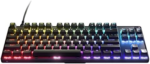 SteelSeries Apex 9 TKL - Mechanische Gaming-Tastatur - Optische Switches - 2-Punkt-Betätigung - Esports-Formfaktor ohne Tenkey - Hotswap- fähige Switches - Amerikanisches (QWERTY) Layout