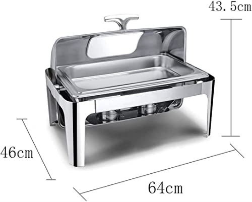 Chafing Dish à alcool efficace en énergie pour buffet hôtelier et cafétéria - 4