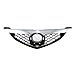 CarPartsDepot, Matte Black Plastic Honeycomb Frame Grille Grill Chrome Trim Molding, 400-311370 MA1200179 BAK35071008