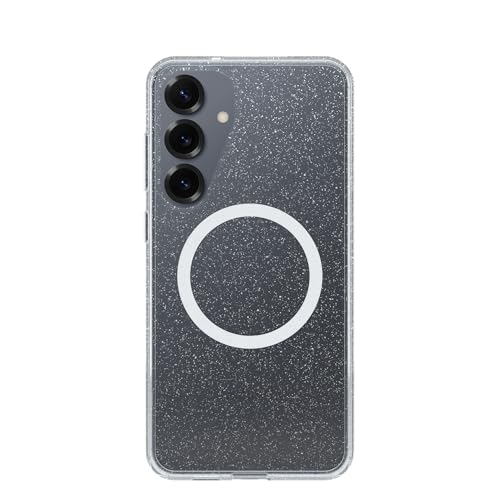 Image of OtterBox Samsung Galaxy S25+ Symmetry Series Clear Magnet Case - Stardust Clear /Glitter
