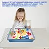 Yichushisu 16 Kids Light Table, Portable Light Up Sensory Table with 3 Color Modes & 10-Levels, Durable LED Sand Painting Light Box for Autism Therapy, Tracing, Classroom & Creative Play (Green)