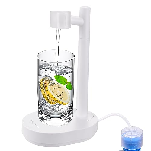 Water Dispenser for 5 Gallon Bottle, Intelligent Desktop Water Bottle Dispenser, Automatic Water Pump for Universal Bottle, Wireless Water Jug Dispenser Suitable for Home, Office, Outdoor