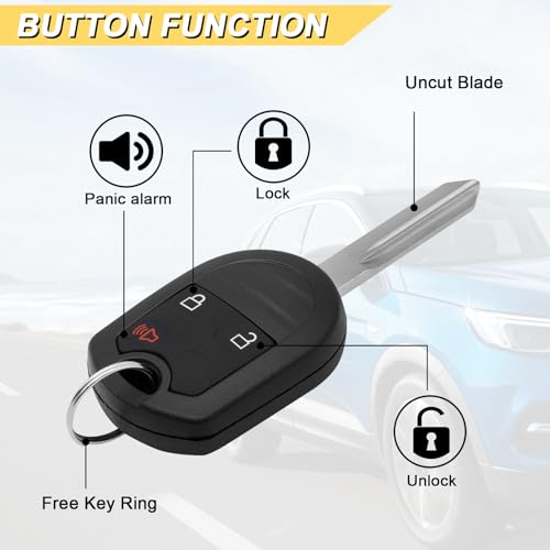 image for Vurkcy Key Fob Replacement for 04-14 Ford F150/ 04-16 F250 F350/ 05-12