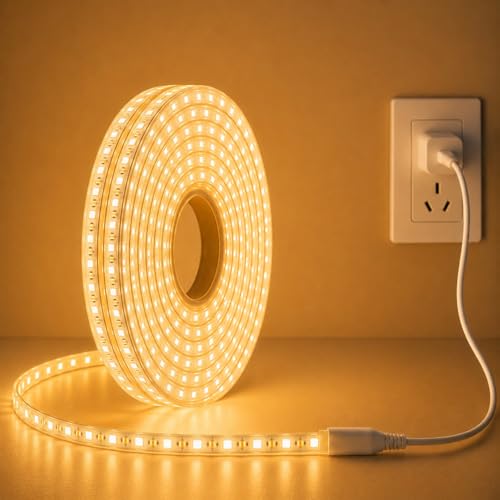 Image of MoonlitDreams 3 Meter LED Rope Light for Decoration - Waterproof Warm White SMD Cove Light for Ceiling, Home Decor, LED Pipe Light for Diwali, Festival, Indoor, Outdoor Use