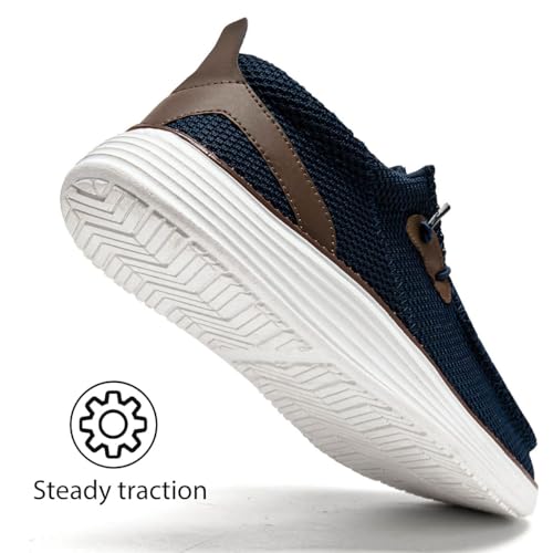 Image of Mens Loafers Walking Slip on Boat Shoes Running Tennis Athletic Sneakers Workout Sports Gym Fashion Classcial Non Slip Sneakers Casual Comfortable Shoes Leisure Vintage Flat