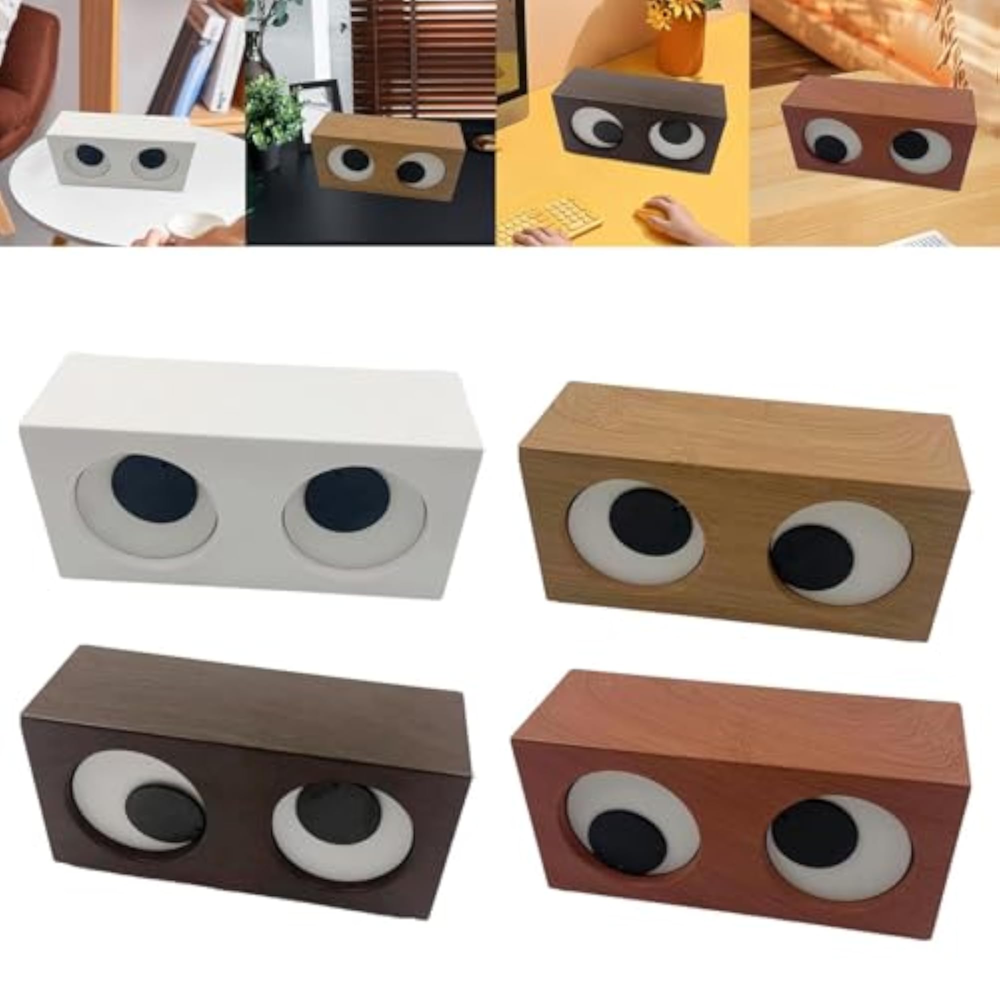 Rotating Eyes Clock, Unique Kitchen and Bedroom Desk Clock