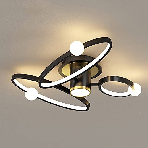 Plafond éclairage LED dimmable et lustre rétro chic pour table de salon