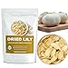 Natural Dried Lily Bulb - 3.5 oz, Cut & Sifted, All-Natural Dried Lily Petals for Food and Desserts, Vegan, Non-GMO