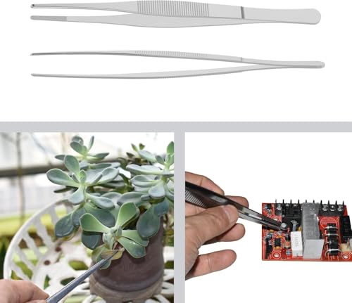Image of 3 Pcs Tweezers for Kitchen, Kitchen Tools, Tweezers for Craft, Suitable for Aquatic Pets or Corals and Crafting Cooking Repairing