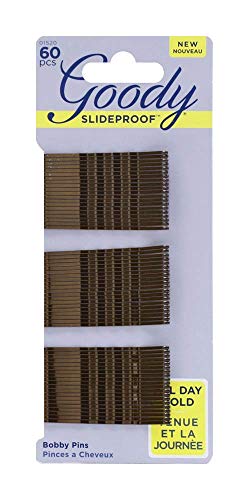 Goody SlideProof Bobby Pins, Black, 60-count (1942233)
