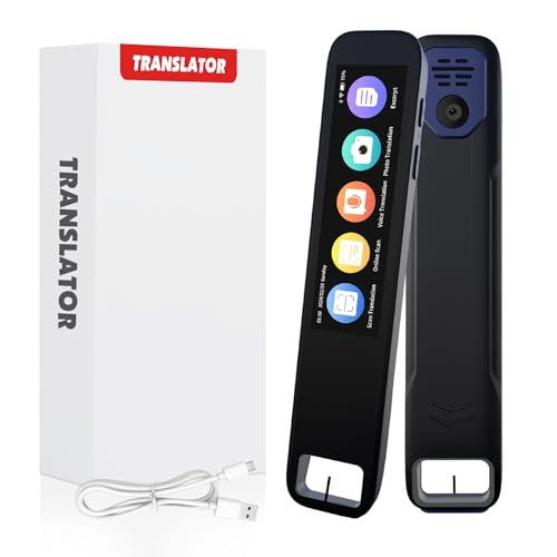Scan Reader Pen, 134 Language Translator Device, Smart Reading Pen for Dyslexia 3.93 Inch Touchscreen, Support NO Wi-Fi/Bluetooth/Photo Translation, OCR Reading Device for Meetings, Travel, Study