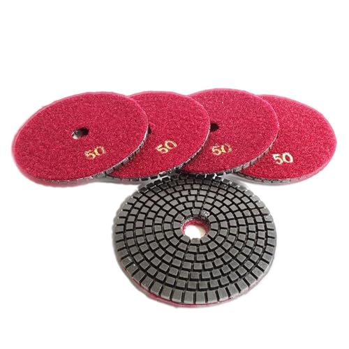 Tampon diamanté flexible 100mm ponçage humide pierre granit grain 50