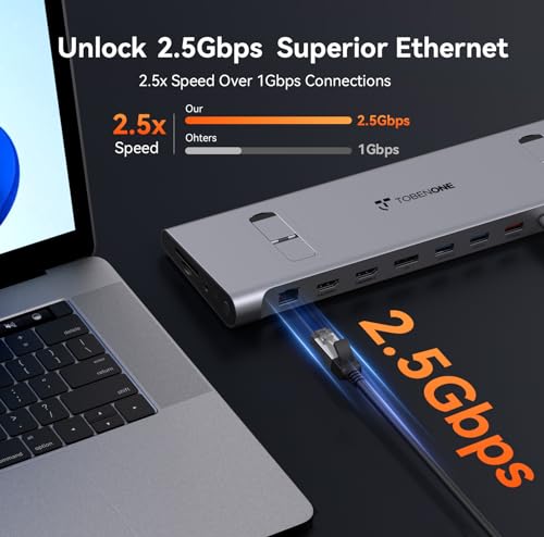 Station d'accueil USB-C triple écran avec technologie de charge premium GaN - 5