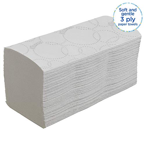Kleenex Papierhandtücher mit Interfold V-Falz 6789, 2-lagige Papiertücher, 15 Packungen x 186 Handtücher (insg. 2.790 Falthandtücher) – Bild 5