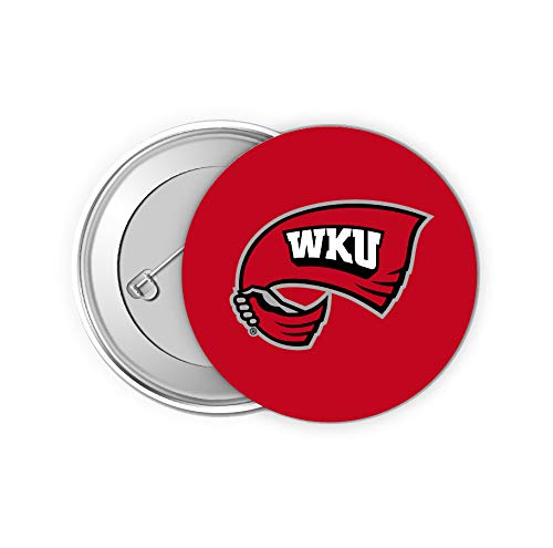 Western Kentucky Hilltoppers 2 Inch Button Pin (4 Pack) Officially Licensed Collegiate Product