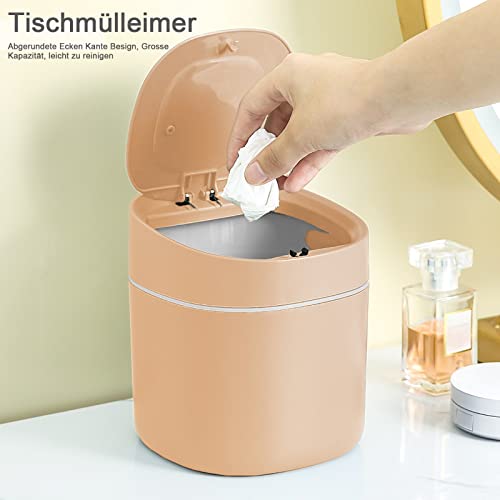 Pattumiera da Tavolo, Cestino con Coperchio