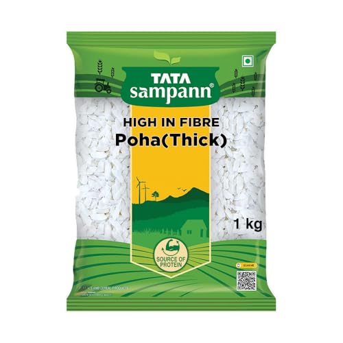 Tata Sampann, High in Fibre Poha(Thick), 1kg