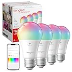 Sengled WiFi Color Changing Light Bulb, Alexa Smart Light Bulbs that Work with Alexa & Google Assistant, A19 RGB No Hub Required, 75 W Equivalent 800LM CRI>90, Set of 4