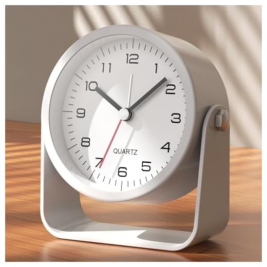 AYRELY® 3 . 5 Inch Small Analog Alarm Clocks,Battery Operated Desk Clock,Cute Table Clock with item
