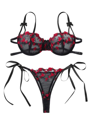 Image of Lilosy Sexy Lingerie Set 2 Piece Women Bra and Panty