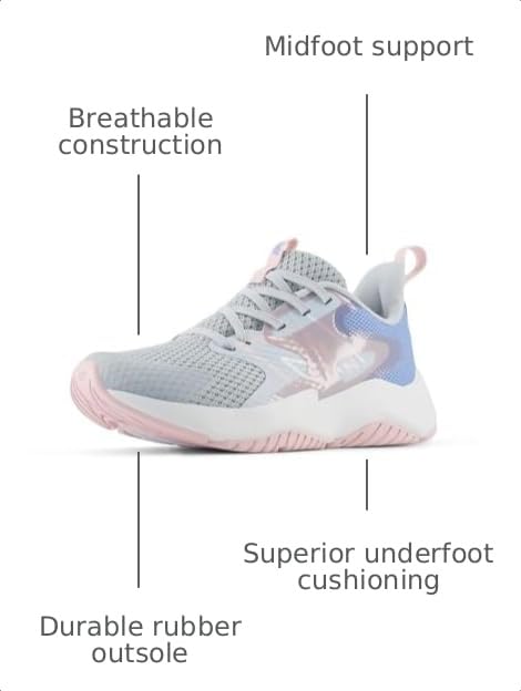 Image of New Balance Kids' Rave Run V2 Lace-Up Running Shoes