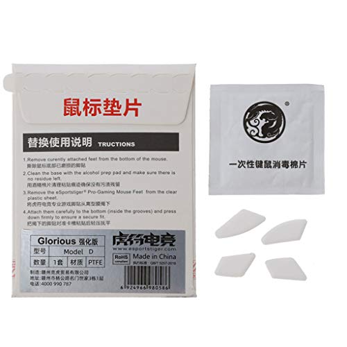 DALIN Tiger Gaming-Maus Skates Füße für Glorious Model D Glides Edge Enhanced Cover