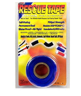 Rescue Tape Self-Fusing 700psi Strength Multi-Purpose Repair, Scuba Tape, Boat Tape, Pipe Tape, Plumbers Tape, Electric Tape, Duck Tape, Waterproof Tape, Pipe Repair, CLEAR