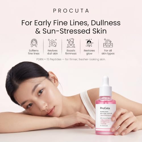 Image of PDRN Pink Peptide Serum | Salmon DNA (PDRN), 15 Peptide Complex, 16 Hyaluronic Acid Complex, 5 Ceramides, Niacinamide & Alpha Arbutin | Anti-Ageing & Hydrating Face Serum | 30ml