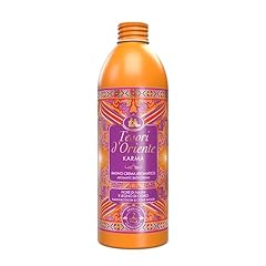 Tesori d'Oriente - Bagno Crema Karma, Bagnoschiuma dalle Note Floreali di Fiore di Nashi e Legno di Cedro, Deterge Dolcemente la Pelle, Rilassante, 500ml